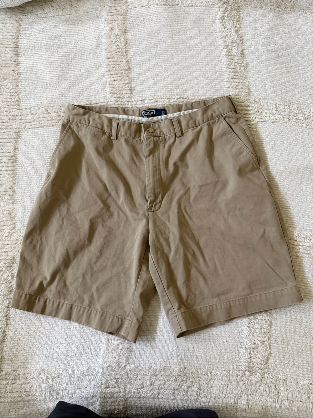 Ralph Lauren Men’s Tan Flat-Front Shorts